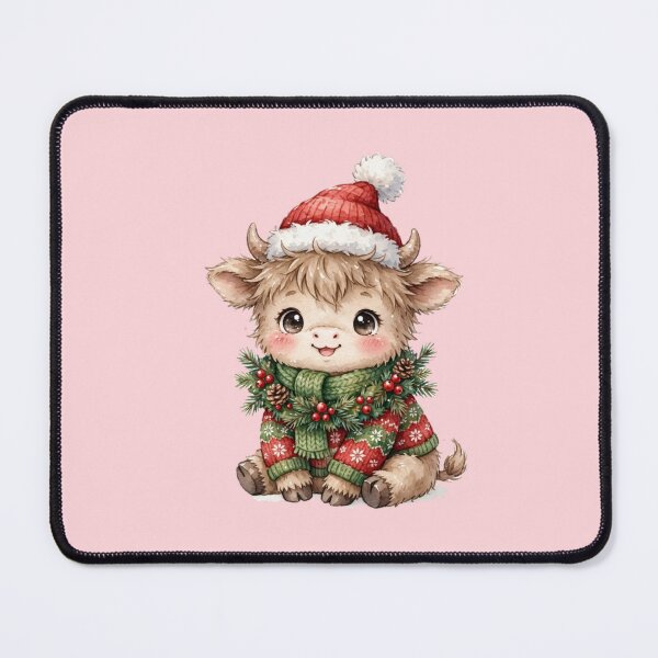 Item preview, Christmas Highland Cow in Cozy Festive Sweater designed and sold by PunchDrop.