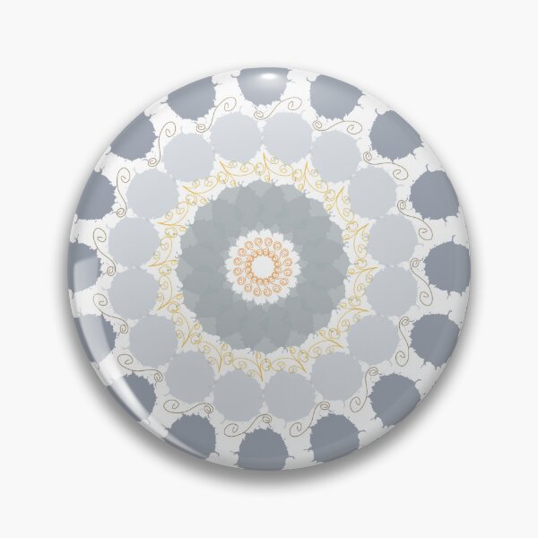 Item preview, Blue Mosaic Mandala Circular Dot Pattern designed and sold by Bywithrose instant studio.