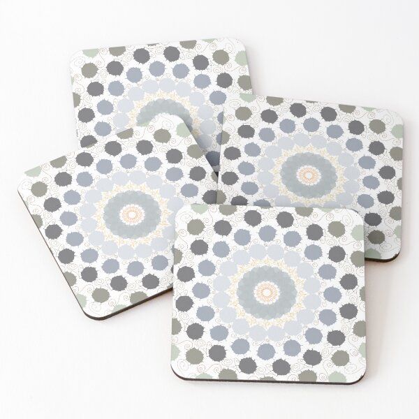 Item preview, Blue Mosaic Mandala Circular Dot Pattern designed and sold by Bywithrose instant studio.