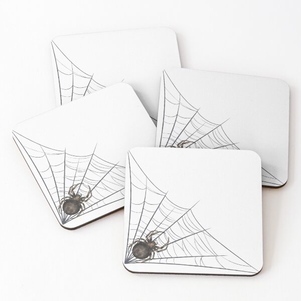 Item preview, Corner Spider Web & Spider | Gothic Halloween Art designed and sold by urmoments.