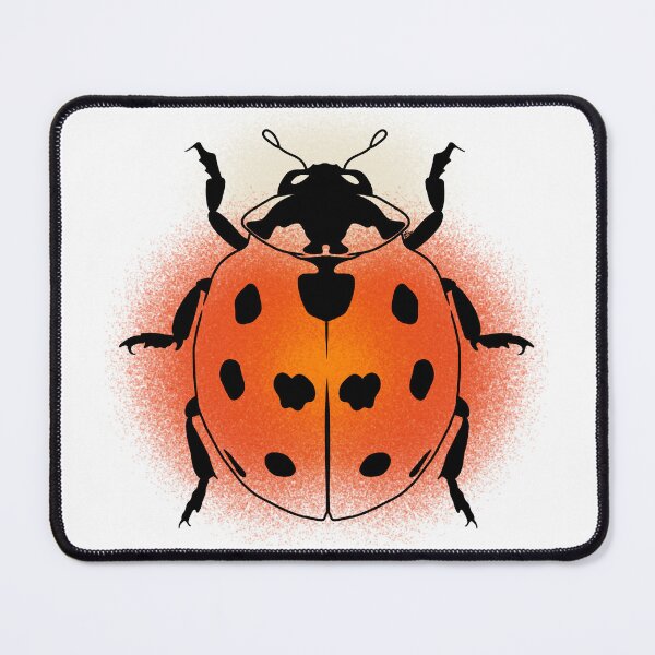 Item preview, Seven-Spotted Lady Beetle Line-art (Red, Orange & Cream) designed and sold by Burnt_Pikachu.