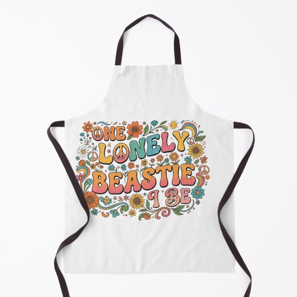 Item preview, One Lonely Beastie I Be Retro Hippie Groovy Quote Peace & Flowers Design designed and sold by CreativeNest Prints.
