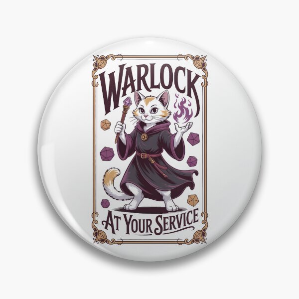 Item preview, Warlock RPG class cat warlock designed and sold by Boardgameo.