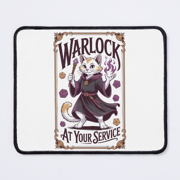 Item preview, Warlock RPG class cat warlock designed and sold by Boardgameo.