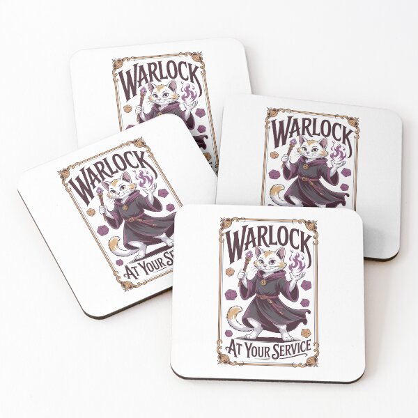 Item preview, Warlock RPG class cat warlock designed and sold by Boardgameo.