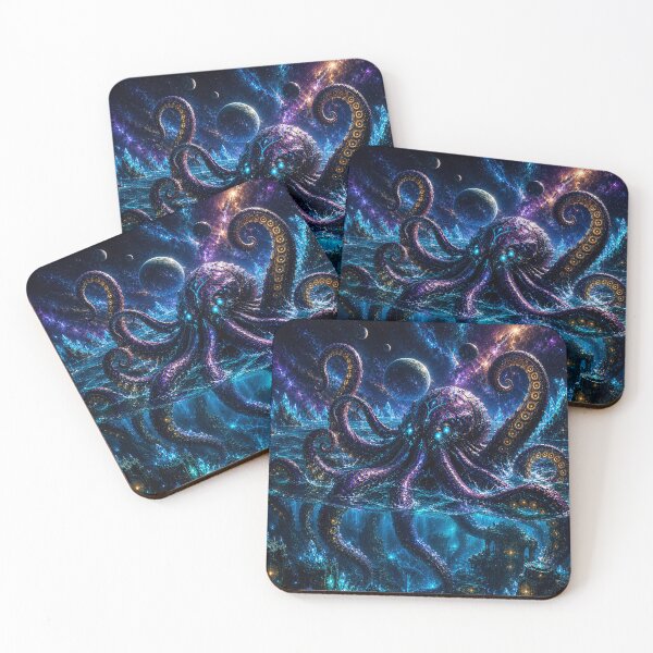 Item preview, Abyssal Cosmic Kraken – Guardian of the Stellar Ocean designed and sold by ZYVARENNE.