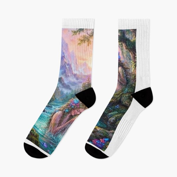 Item preview, Water Nymphs in the Enchanted Forest: The Joy of Nature designed and sold by SodhaIqbalKasam.
