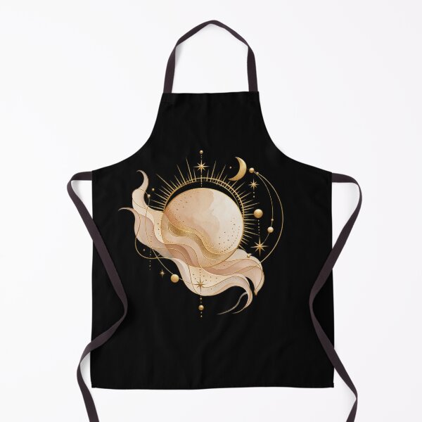 Item preview, Boho Celestial Planet and Stars Mystic Gold Art designed and sold by BohoMysticArt.