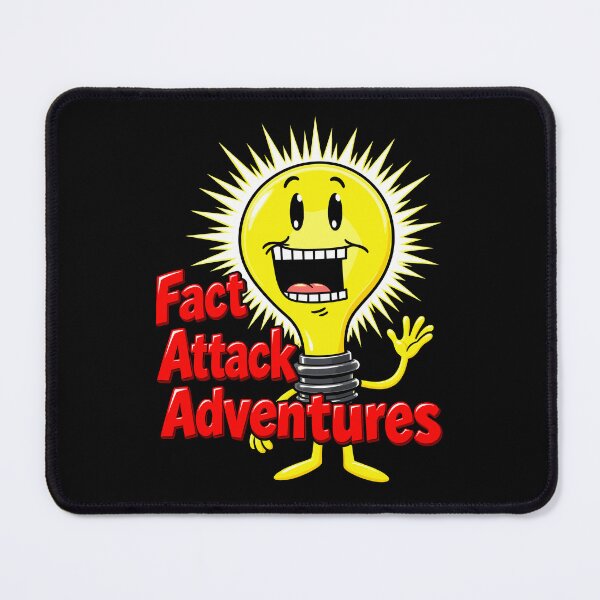 Item preview, Funny Fact Attack Adventures Light Bulb designed and sold by mareix.