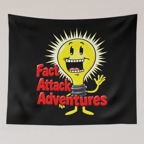 Item preview, Funny Fact Attack Adventures Light Bulb designed and sold by mareix.