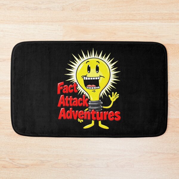 Item preview, Funny Fact Attack Adventures Light Bulb designed and sold by mareix.