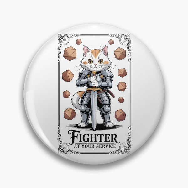 Item preview, Fighter RPG class cat fighter car warrior designed and sold by Boardgameo.