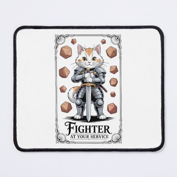 Item preview, Fighter RPG class cat fighter car warrior designed and sold by Boardgameo.