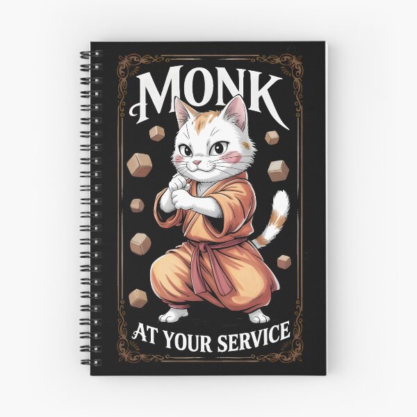 Item preview, Monk RPG class cat monk designed and sold by Boardgameo.