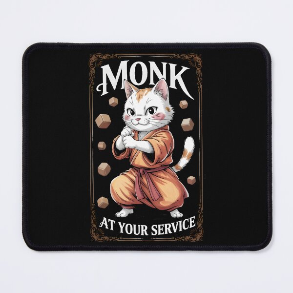 Item preview, Monk RPG class cat monk designed and sold by Boardgameo.