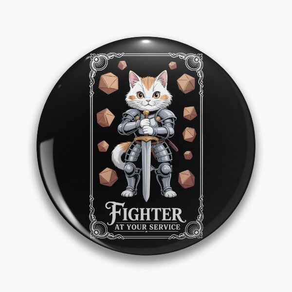 Item preview, Fighter RPG class cat fighter car warrior designed and sold by Boardgameo.