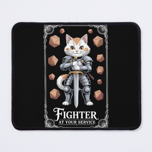 Item preview, Fighter RPG class cat fighter car warrior designed and sold by Boardgameo.