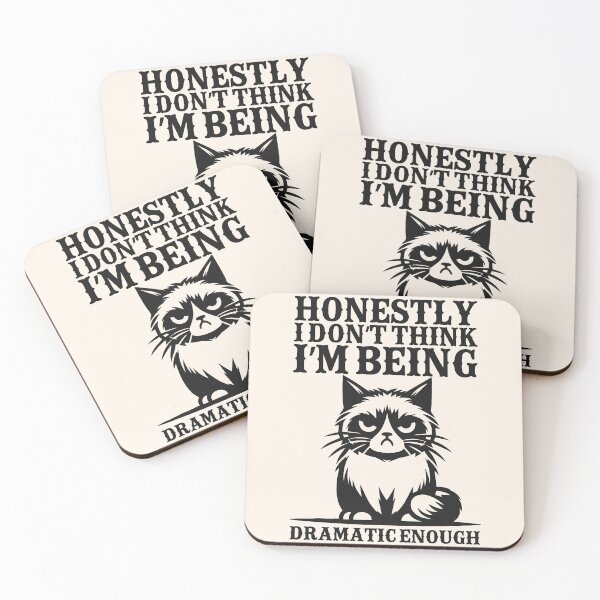 Item preview, Funny Grumpy Cat Honestly I Don't Think I'm Being Dramatic Enough designed and sold by legendaryskins.