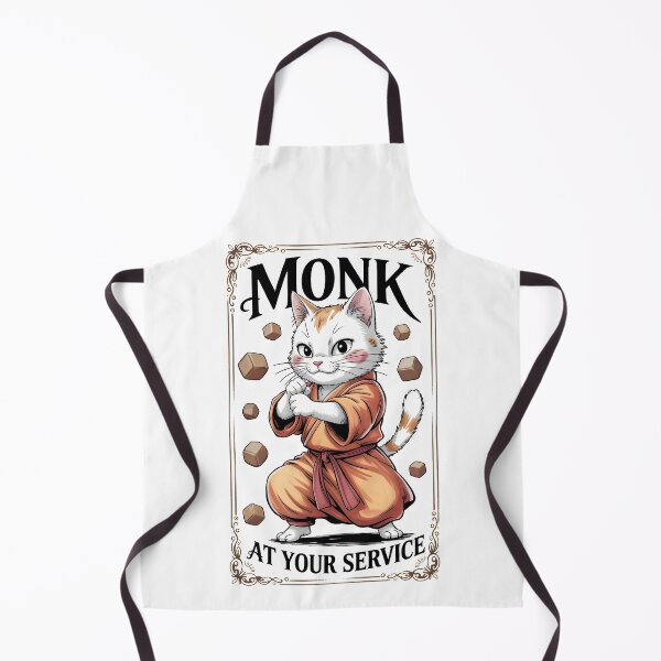 Item preview, Monk RPG class cat monk designed and sold by Boardgameo.