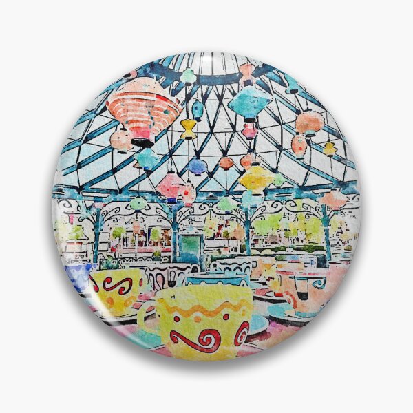 Item preview, Mad Hatter's Tea Cups Artwork — Disneyland Paris Spinning Teacups designed and sold by FoolishDreamers.
