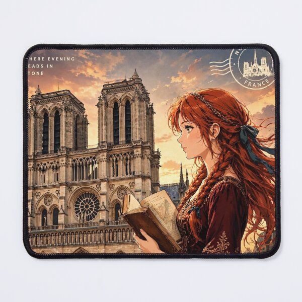 Item preview, France — Notre-Dame de Paris — A Golden Evening Beneath Parisian Gothic Towers designed and sold by DibujandoPorfa.