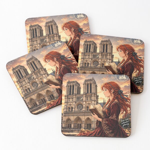 Item preview, France — Notre-Dame de Paris — A Golden Evening Beneath Parisian Gothic Towers designed and sold by DibujandoPorfa.
