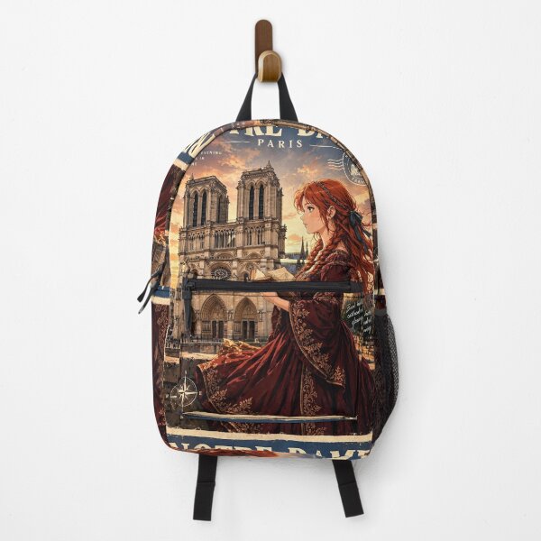 Item preview, France — Notre-Dame de Paris — A Golden Evening Beneath Parisian Gothic Towers designed and sold by DibujandoPorfa.