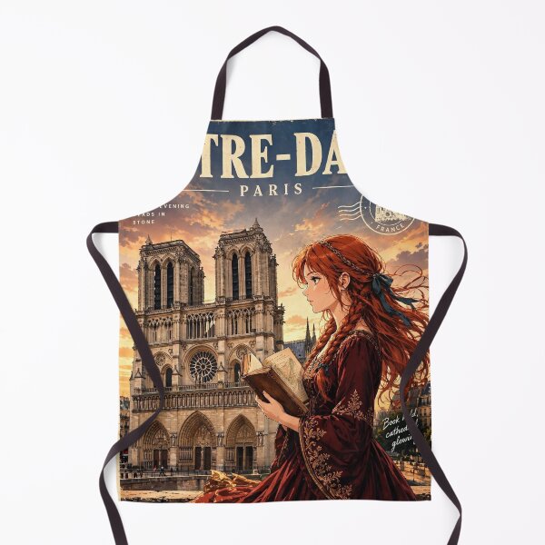 Item preview, France — Notre-Dame de Paris — A Golden Evening Beneath Parisian Gothic Towers designed and sold by DibujandoPorfa.