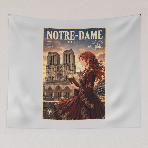 Item preview, France — Notre-Dame de Paris — A Golden Evening Beneath Parisian Gothic Towers designed and sold by DibujandoPorfa.