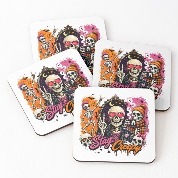 Item preview, Stay Creepy | Halloween Skulls  designed and sold by chicdeboutique.