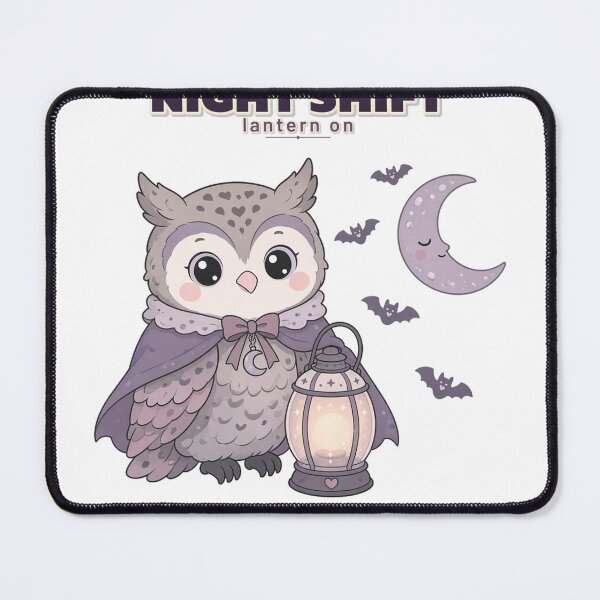 Item preview, Night Shift Owl Lantern Cozy Gothic designed and sold by ObjCrea123.