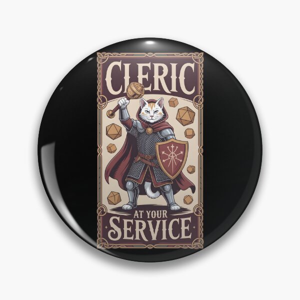 Item preview, Cleric RPG class cat cleric designed and sold by Boardgameo.