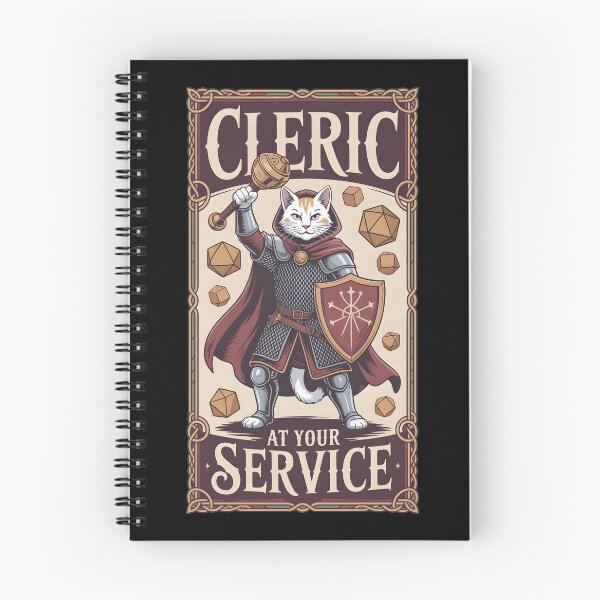 Item preview, Cleric RPG class cat cleric designed and sold by Boardgameo.