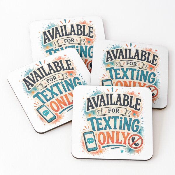 Item preview, Available For Texting Only Funny Introvert Quote Design designed and sold by MarselArt.
