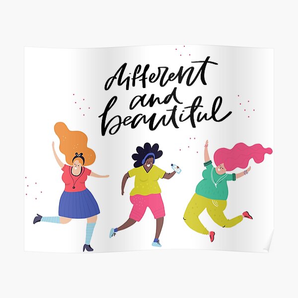 Different and Beautiful Poster
