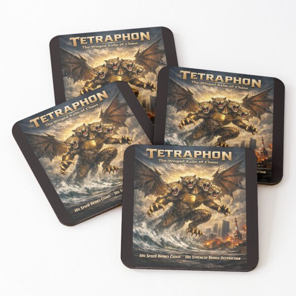 Item preview, Tetraphon — The Winged Leopard Kaiju of Chaos designed and sold by 5PalmsCreative.
