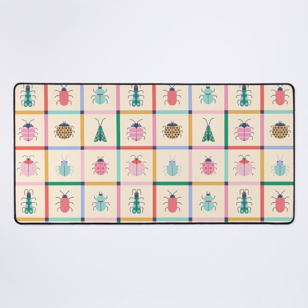 Item preview, Colorful Grid Cute Bugs and Beetles designed and sold by verodika.