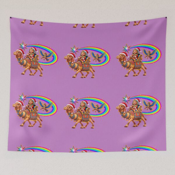 Item preview, The Pharaoh’s Rainbow Christmas Caravan – Egyptian Camel Fantasy designed and sold by NEFERSIGN.