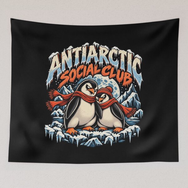 Item preview, Antarctic Social Club Penguin Winter Humor designed and sold by Pandaburba.