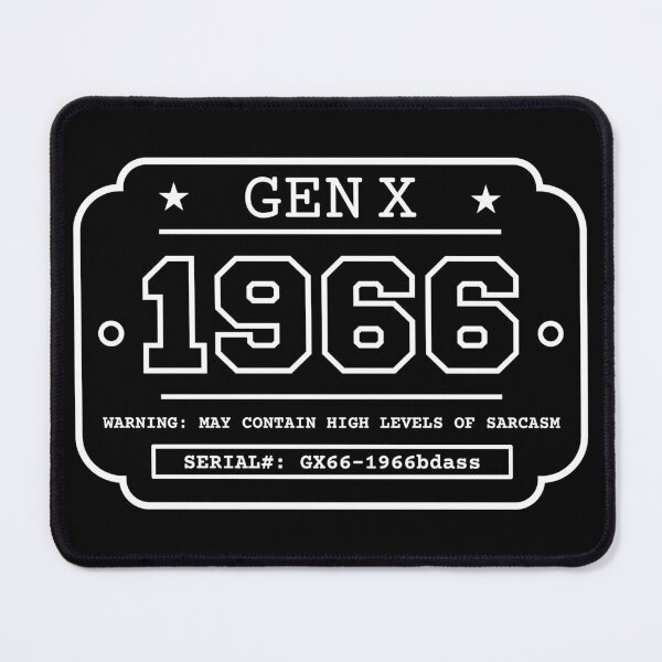 Item preview, 1966 GEN X Badge Vintage Industrial Label Generation X Design Retro Birthday Year designed and sold by HYPNK.