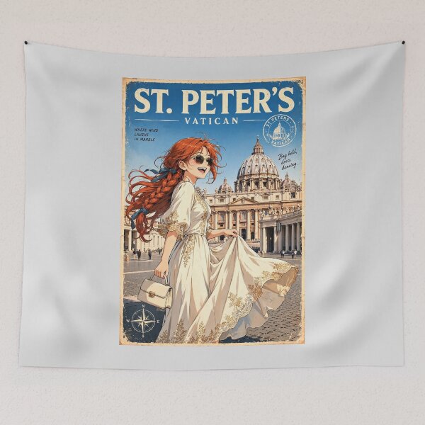 Item preview, Vatican City — St. Peter's Basilica — A Sunny Afternoon of Eternal Grandeur designed and sold by DibujandoPorfa.