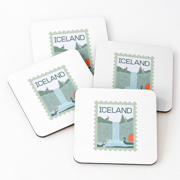 Item preview, Iceland - Iceland Stamp - Funny gifts for Iceland enthusiasts designed and sold by iX-Physio.