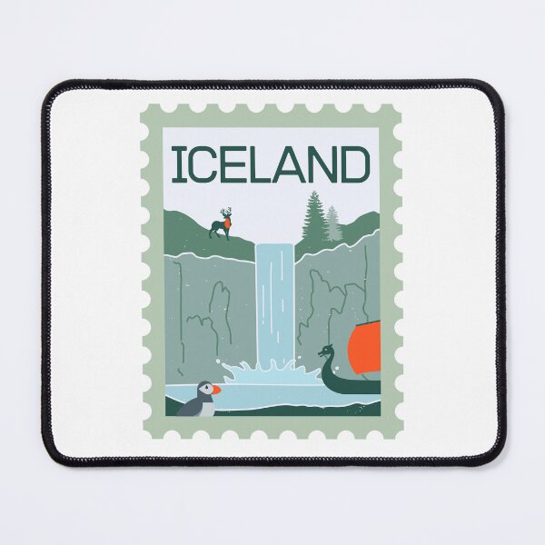 Item preview, Iceland - Iceland Stamp - Funny gifts for Iceland enthusiasts designed and sold by iX-Physio.