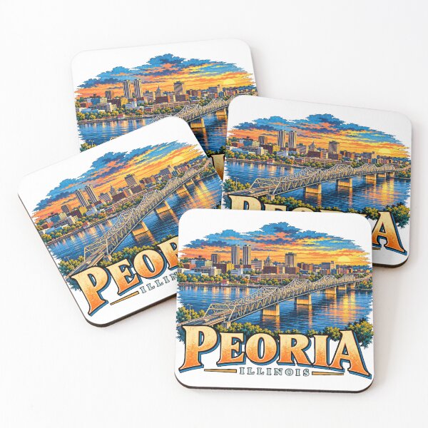 Item preview, Vintage Peoria Illinois Travel Souvenir Landmark Gift designed and sold by MichaeIRellov.