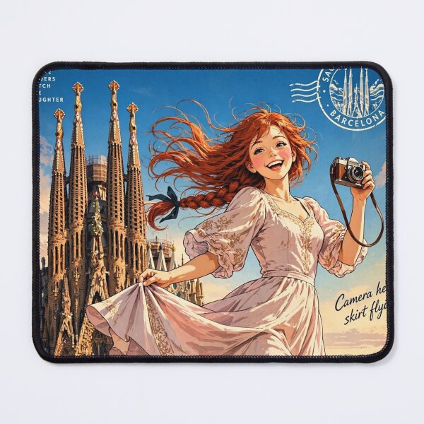 Item preview, Spain — Sagrada Família — A Joyful Afternoon Beneath Barcelona's Iconic Towers designed and sold by DibujandoPorfa.