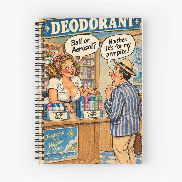 Item preview, Seaside Postcard: Deodorant designed and sold by halibutgoatramb.