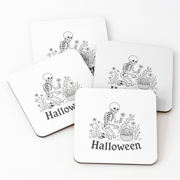 Item preview, Cute Skeleton Gardening Flower Picker Halloween Floral Goth designed and sold by Modern Antique Atelier .