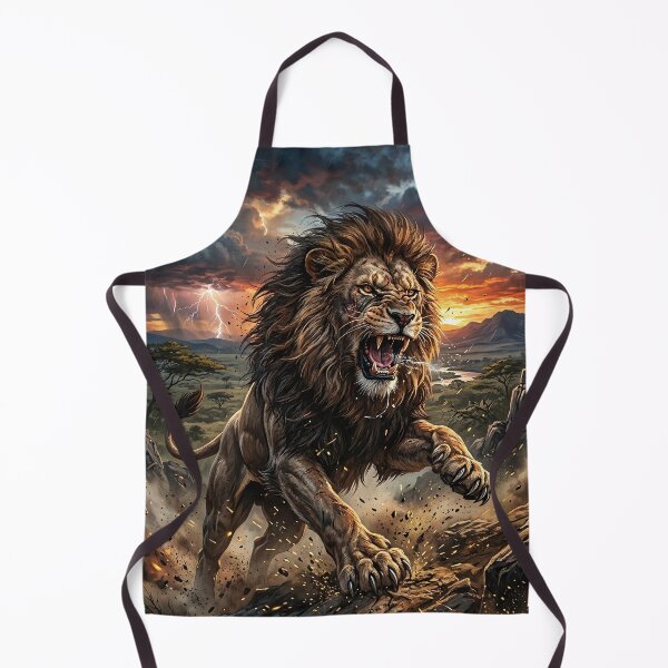 Item preview, Roaring Lion - Epic Wildlife Fantasy Art designed and sold by Lucid Dream Pixel.