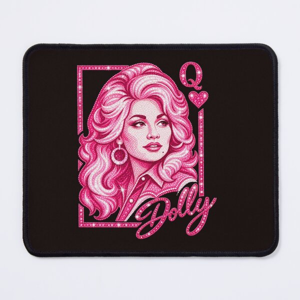 Item preview, Dolly Parton Queen Of Hearts Pink Rhinestone Diamond Graphic designed and sold by DYALEEZ-XCR.