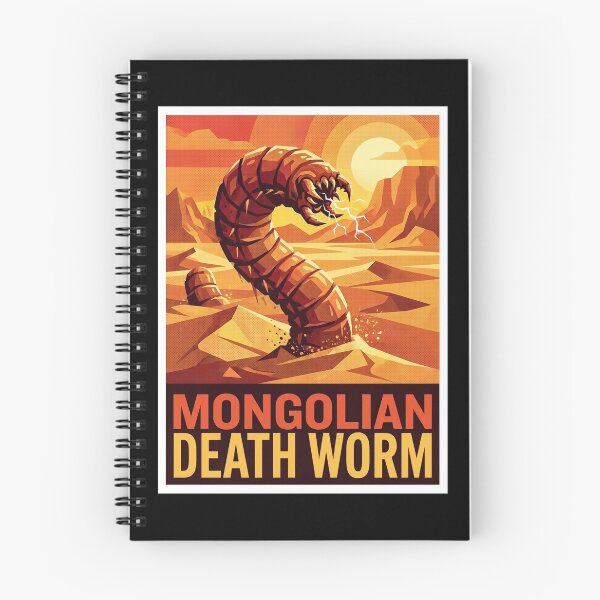Item preview, Mongolian Death Worm Gobi Desert Cryptid Pop Art designed and sold by redsharkuk.